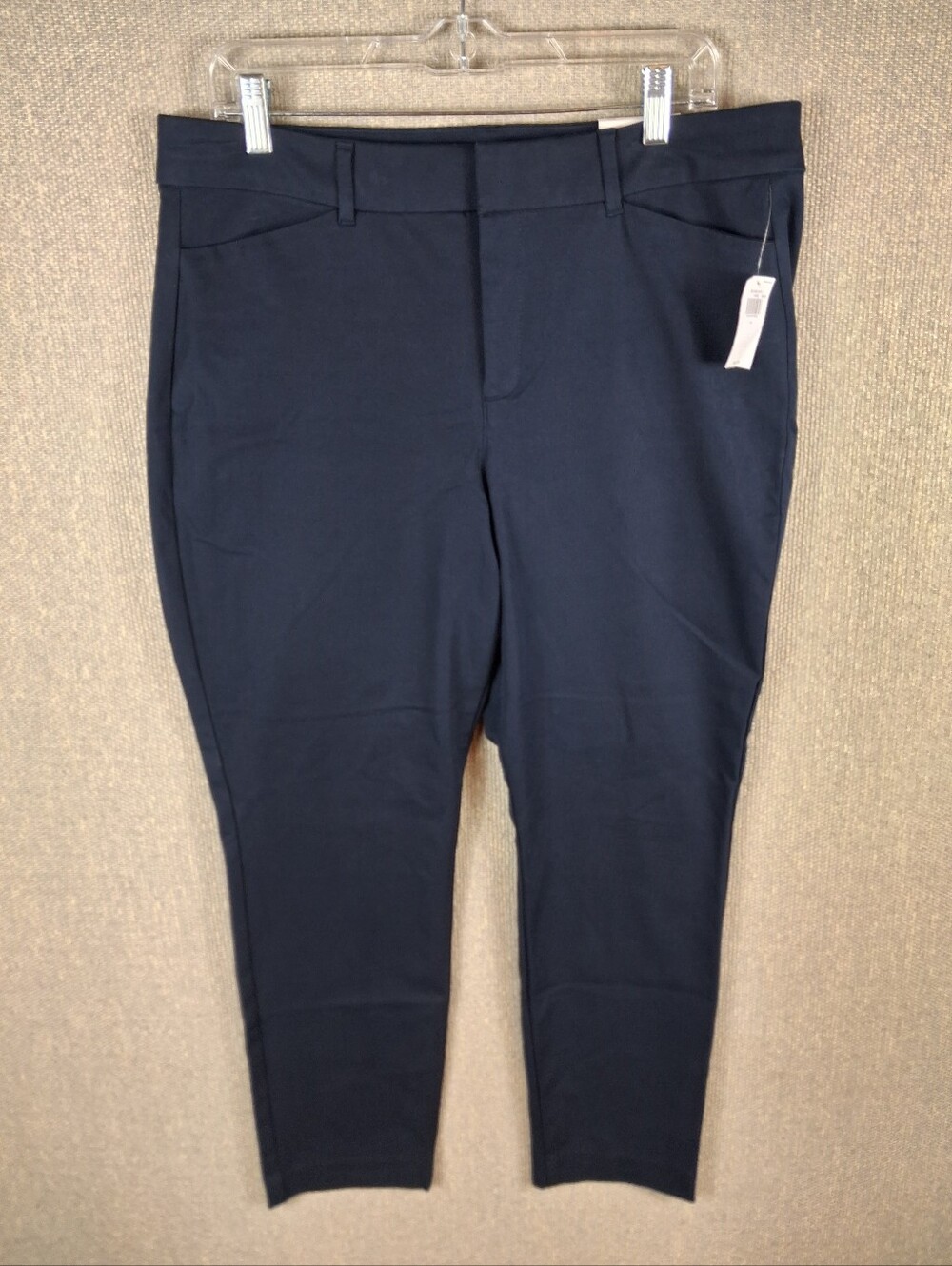 Old Navy Pixie Skinny Ankle Pants Size 14 Navy Blue Business Casual Office NWT